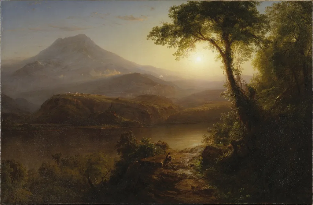 Tropical Scenery, by Frederic Edwin Church, oil, 1873