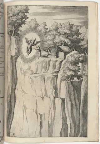 Stigmata of Saint Francis (Stimmate di San Francesco) [plate Y], by Jacopo Ligozzi, ink, 1612