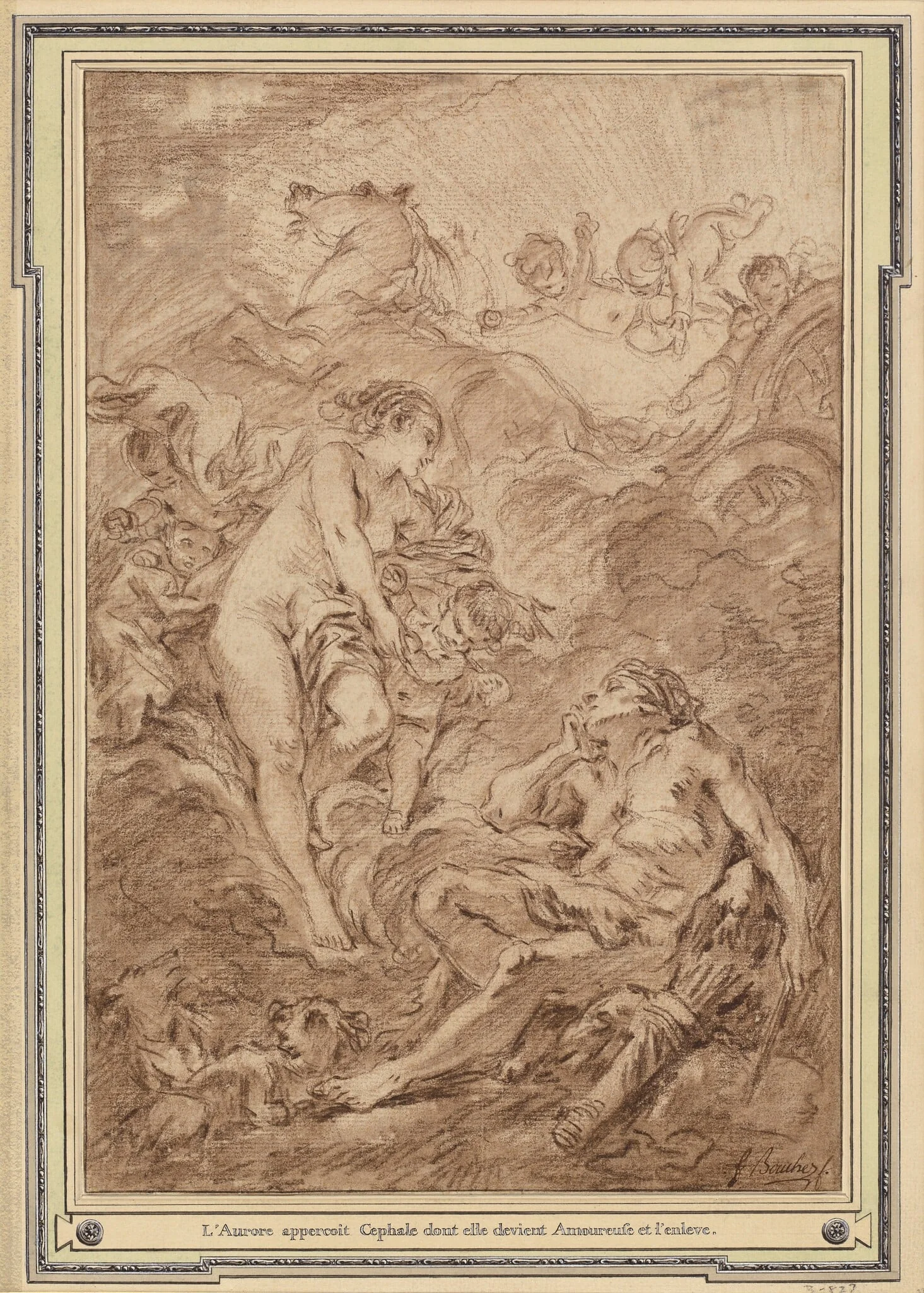 Aurora and Cephalus, detail