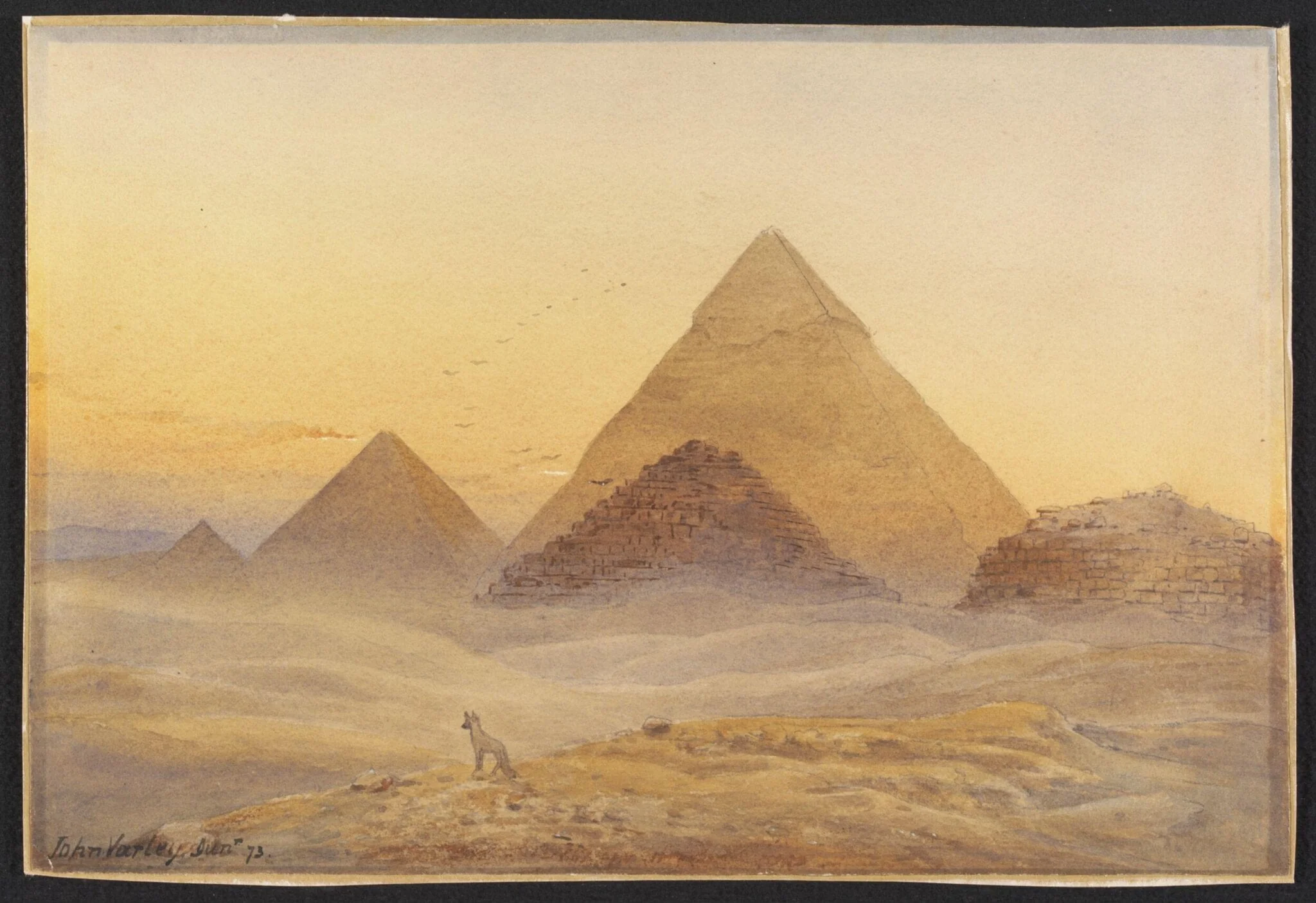 Pyramids at Giza, detail