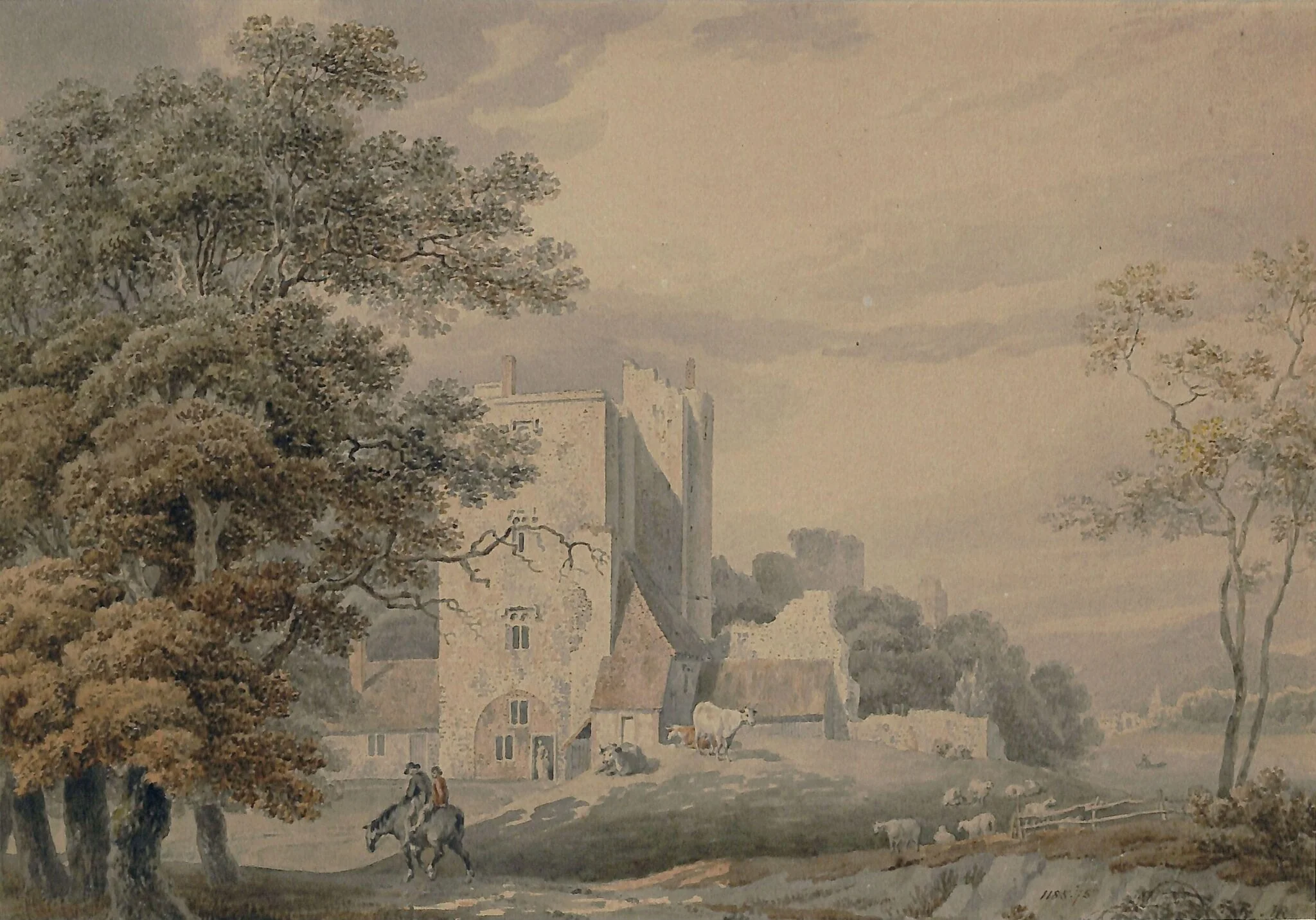 Saltwood Castle near Hythe, detail