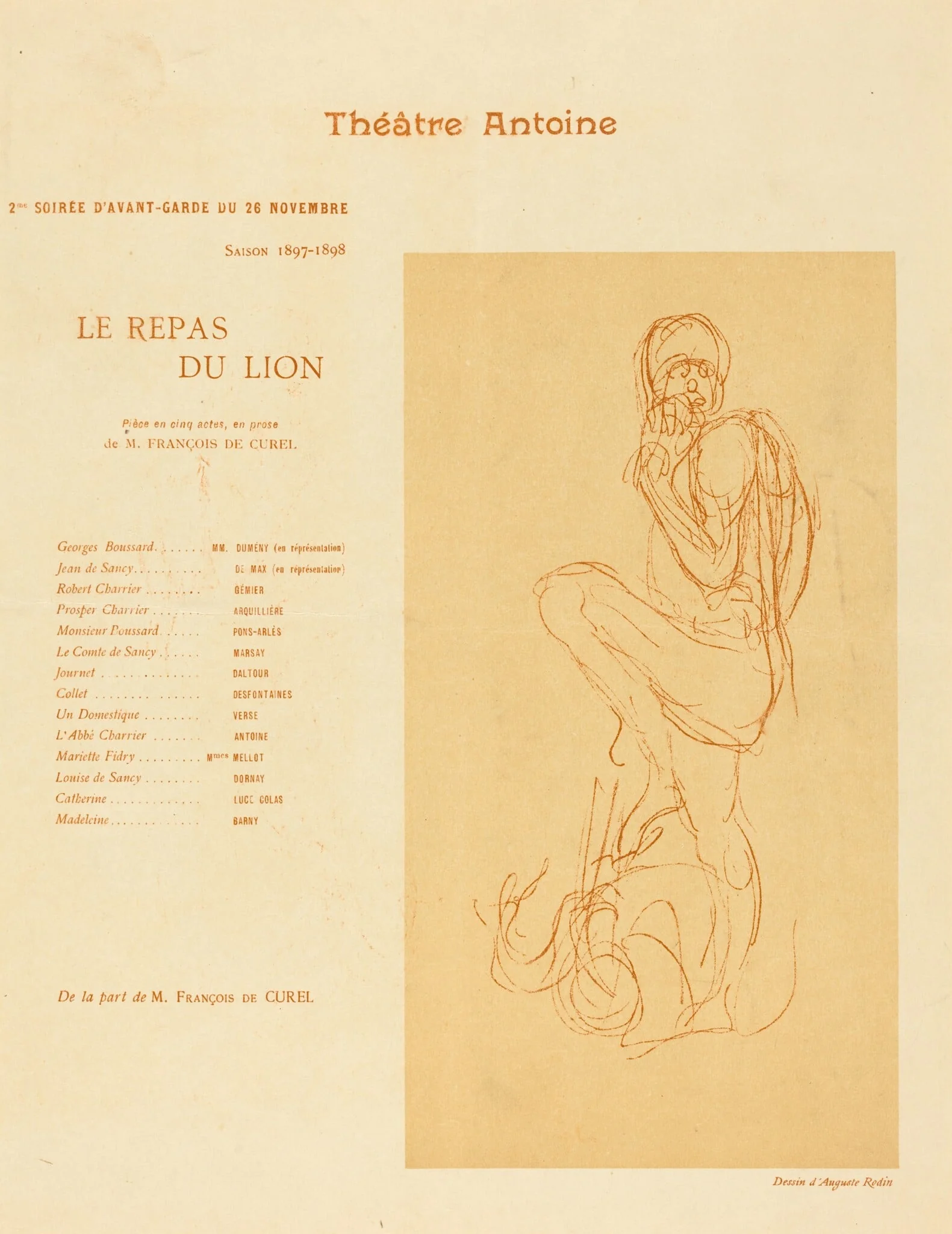 Le Repas du lion, detail