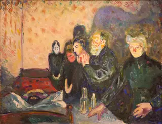 Death Struggle, by Edvard Munch, oil, 1915