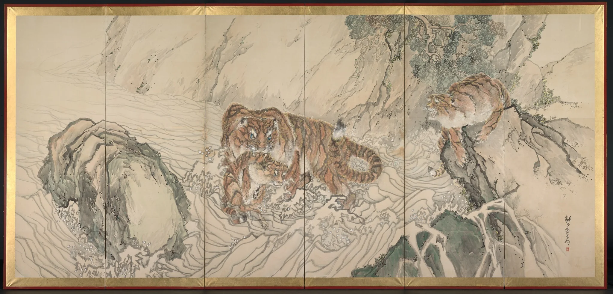 Tiger Family, detail