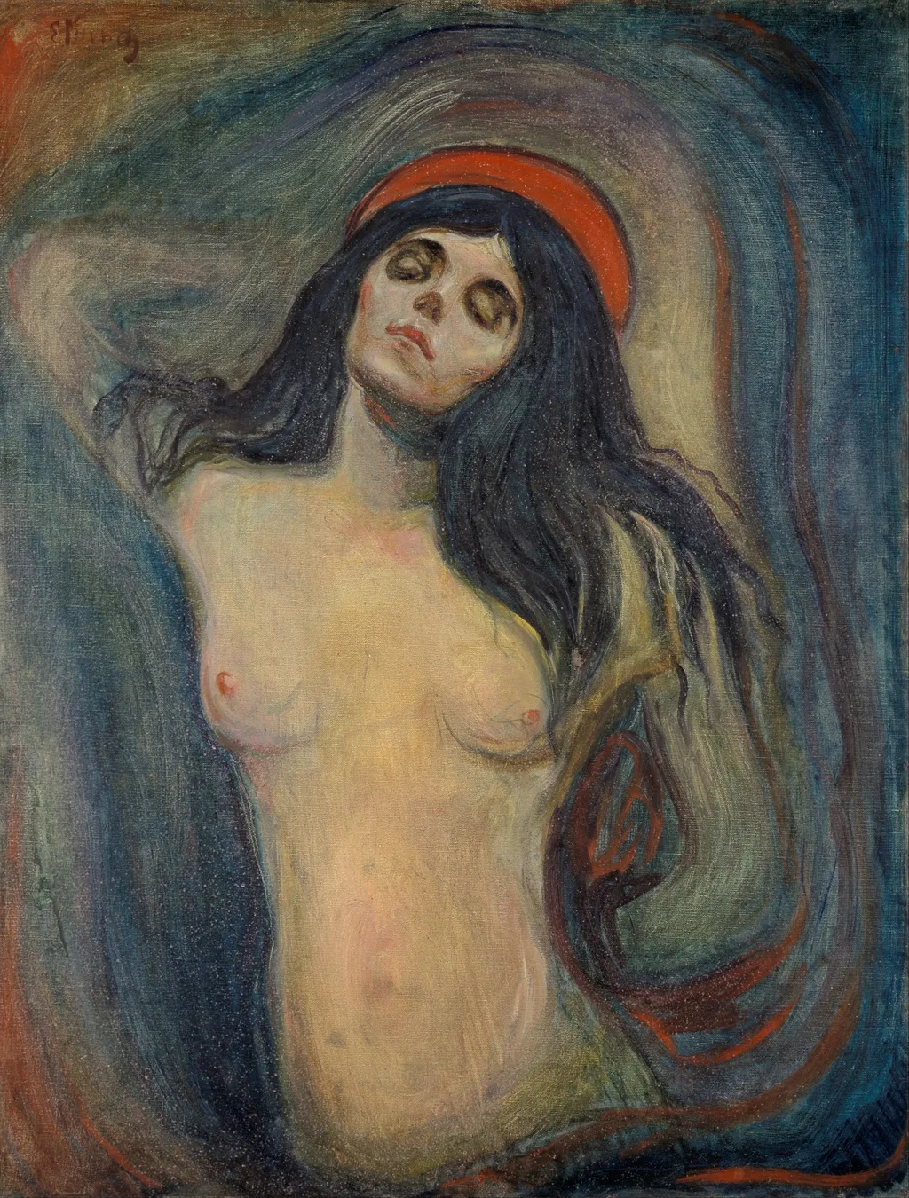 Madonna, by Edvard Munch, oil, 1898