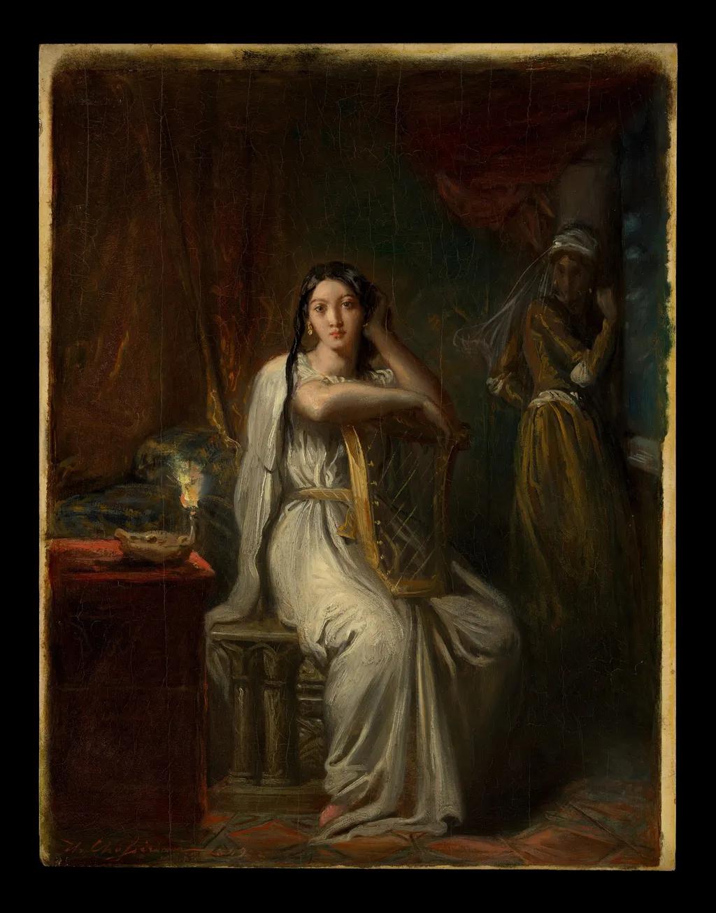 Desdemona (The Song of the Willow), by Théodore Chassériau, oil, 1849