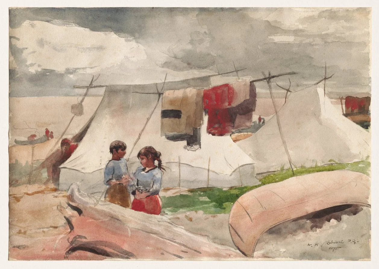 Indian Camp, Roberval, P.Q., detail