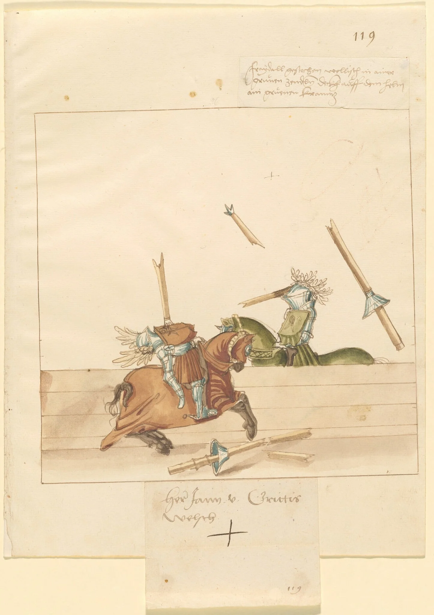 Italian Joust of Peace, detail