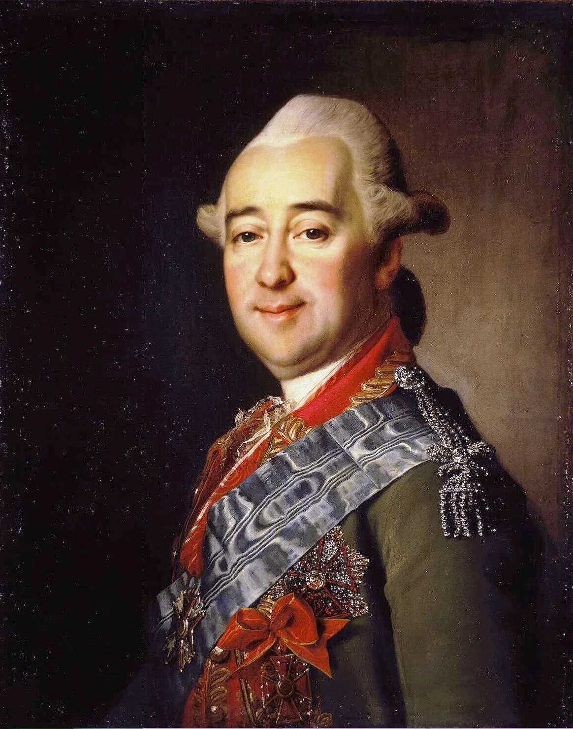 Portrait of Mikhail Krechetnikov, detail