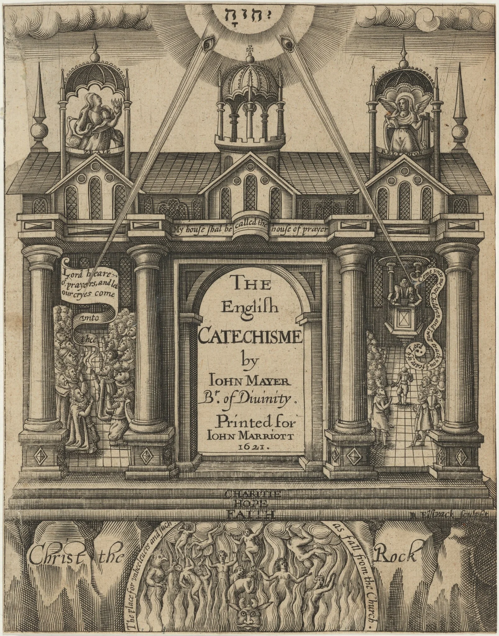 Title Page. English Catechisme by John Mayer, detail