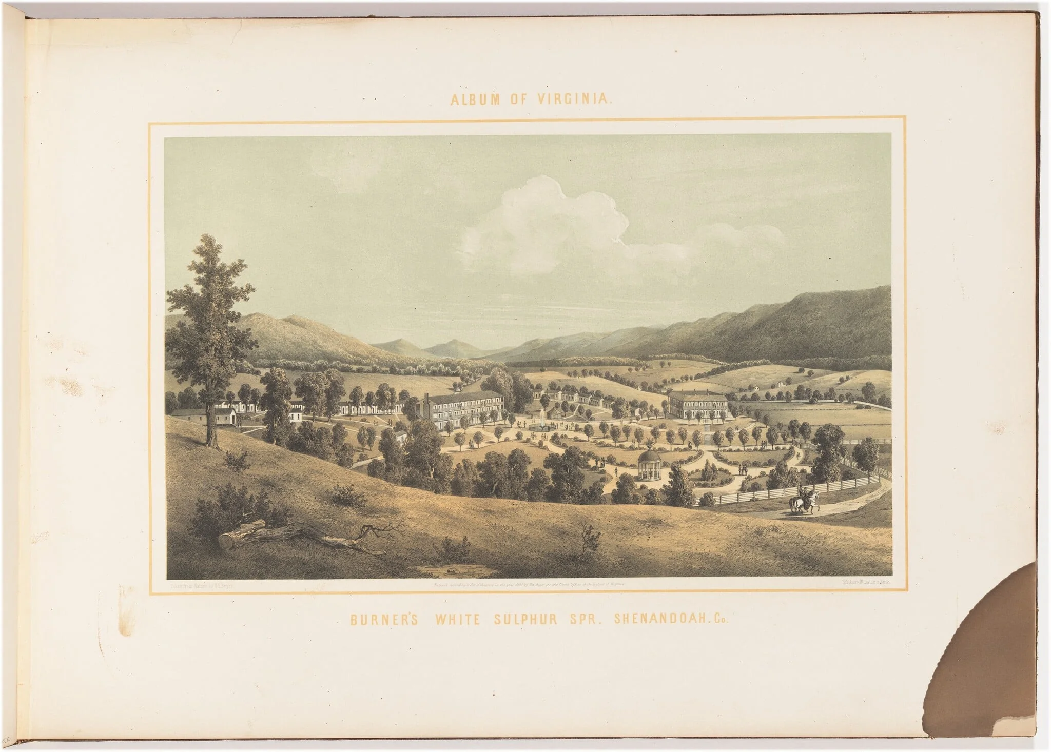 Burner's White Sulphur Spring, Shenandoah County, detail