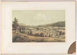 Burner's White Sulphur Spring, Shenandoah County, by Edward Beyer, ink, 1857