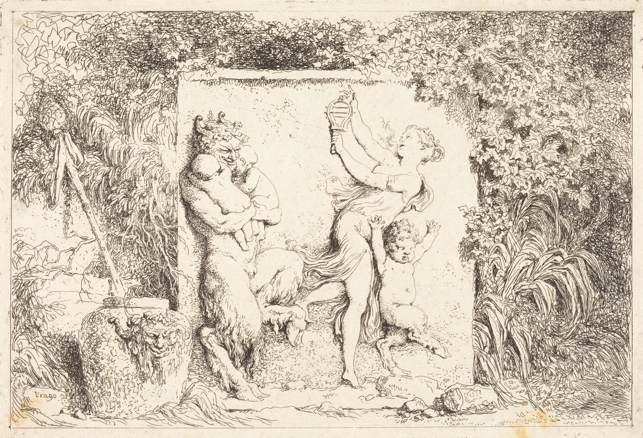 The Satyrs' Dance (Danse de satyres), detail