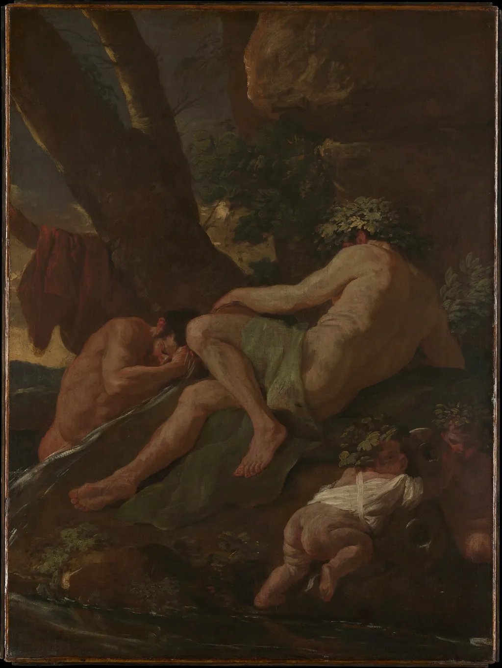 Midas Washing at the Source of the Pactolus, by Nicolas Poussin, oil, 1627