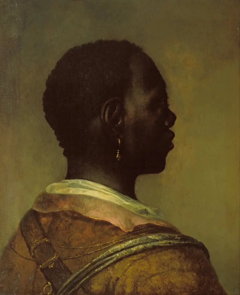 Head of a Black Man, by Govert Flinck, oil, 1640