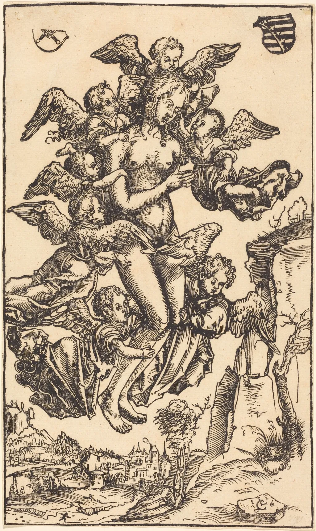 The Ecstasy of Saint Mary Magdalene, by Lucas Cranach the Elder, ink, 1506