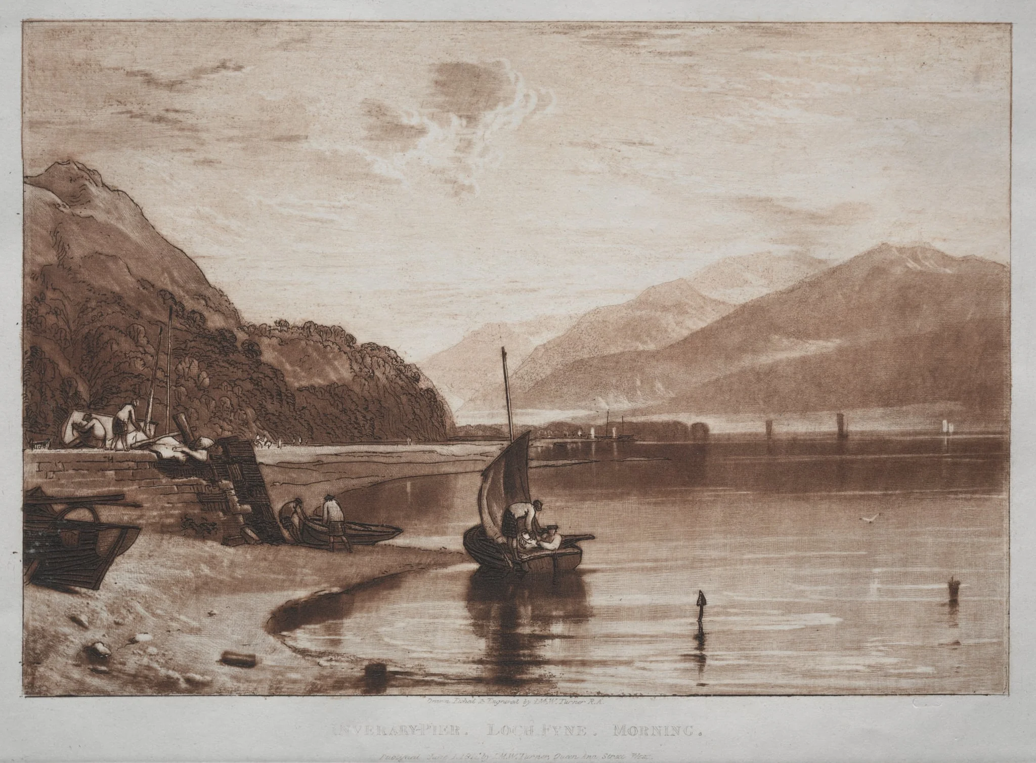 Liber Studiorum: Inverary Pier, Lock Fyne, Morning, detail