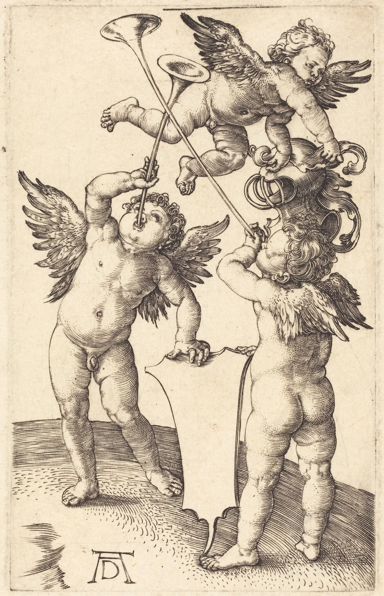 Three Genii, detail