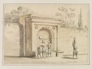 Fountain At Constantinople, by John Foster, watercolor, 1811