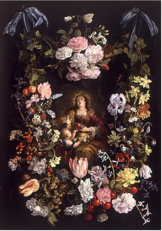 St Dorothea of Caesarea in a Flower Garland, detail