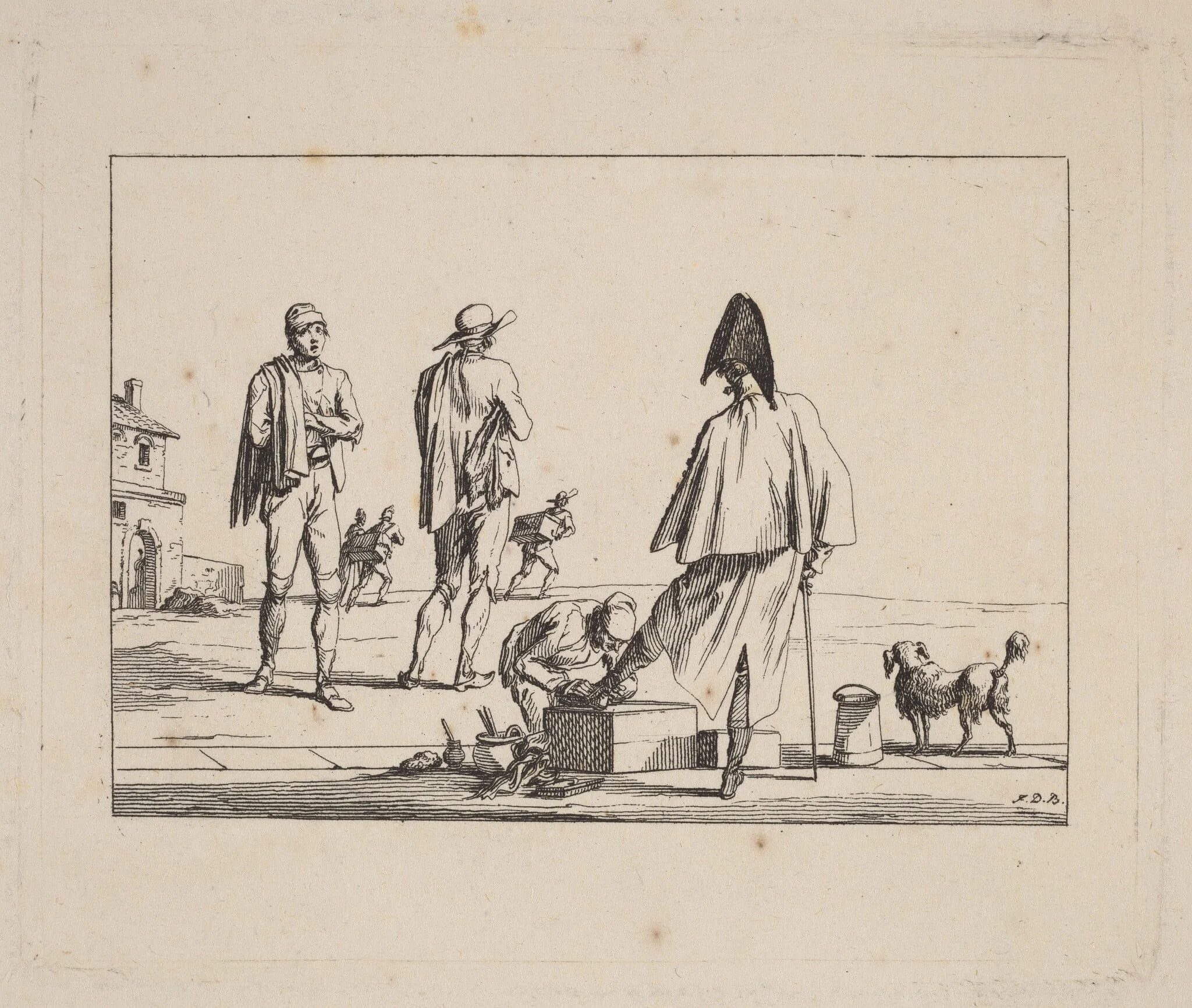 Décroteur et Ramoneur (Scraper and Chimney Sweep), detail