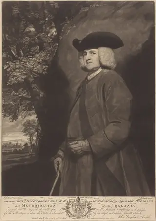 Richard Robinson, by John Raphael Smith, ink, 1775