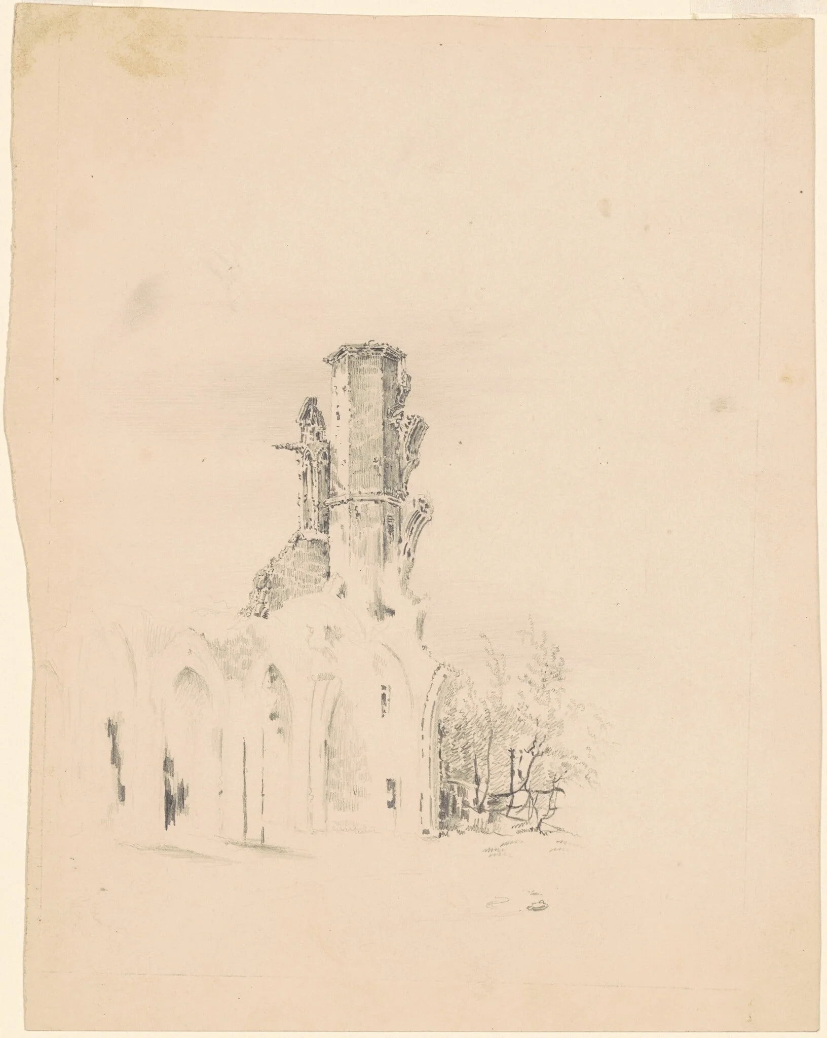 A Gothic Ruin, detail