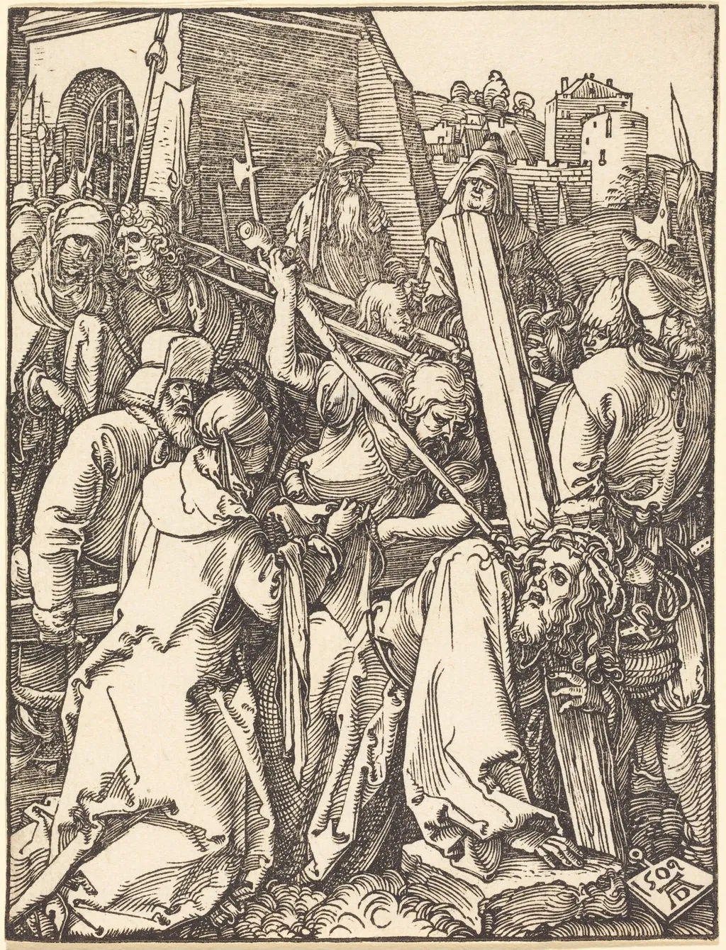 Christ Carrying the Cross, by Albrecht Dürer, ink, 1509