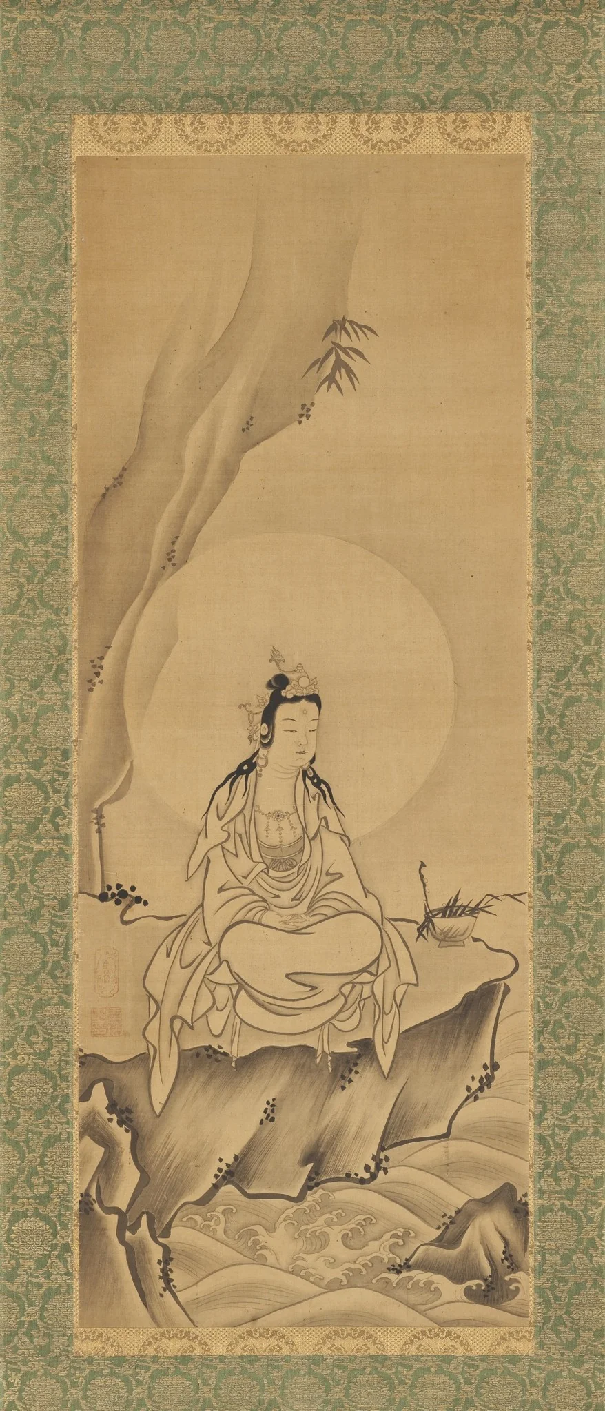 Kannon Bosatsu (Princess Teruko), detail