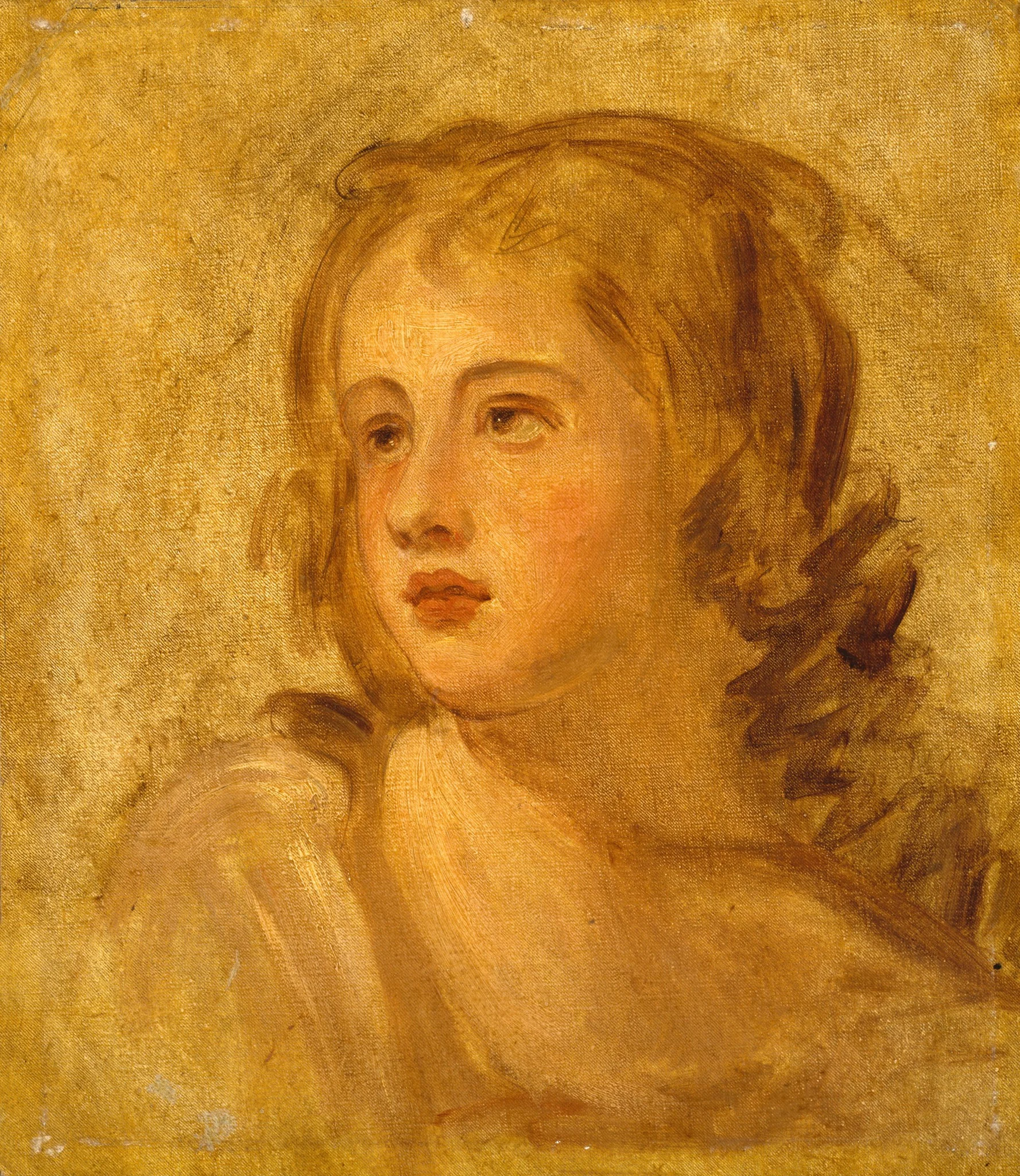 Head of a Woman, detail
