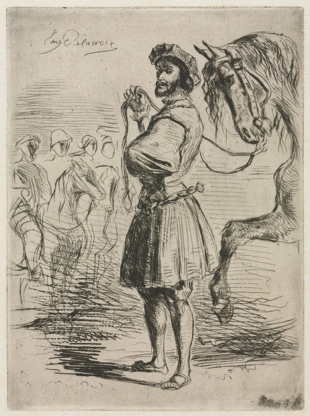 A Lord in the Time of Francis I, by Eugène Delacroix, 1833