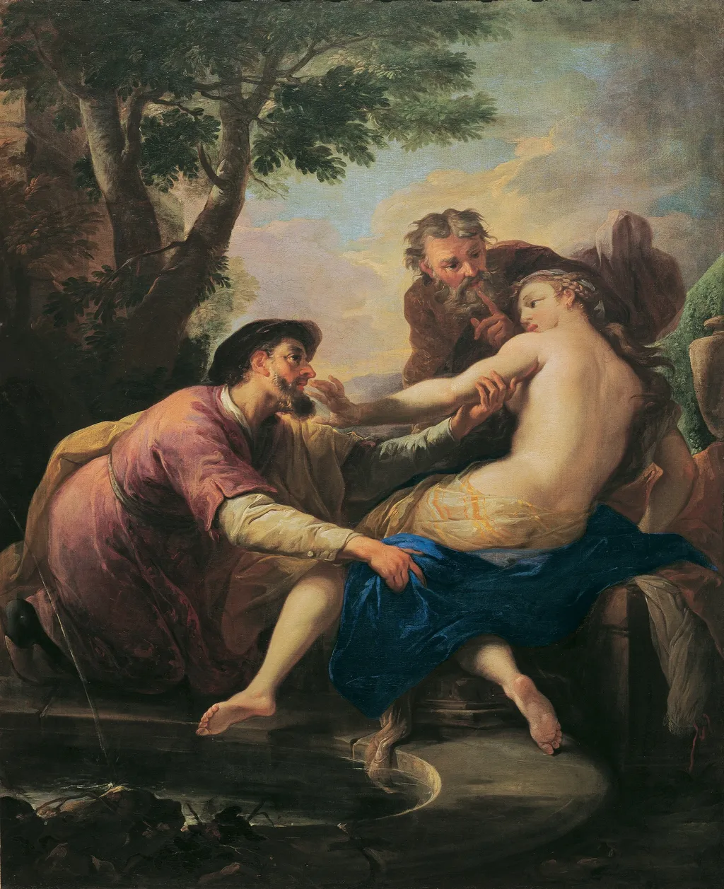 Susanna und die beiden Alten, by Martino Altomonte, oil, 1709