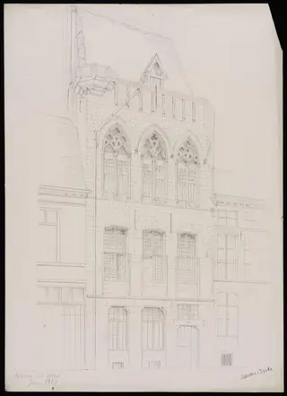 House at Ypres, by Somers Clarke, 1867