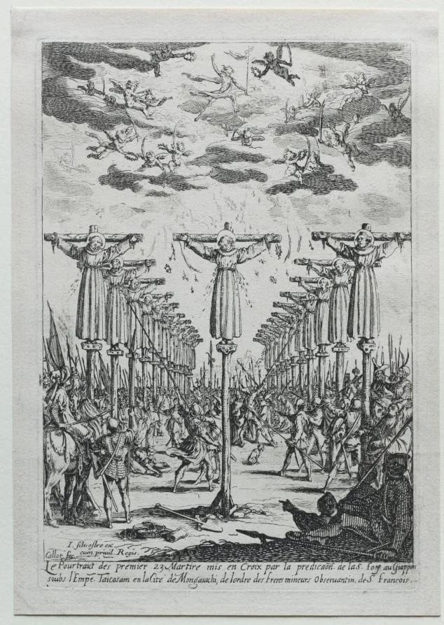 The Martyrs of Japan, detail
