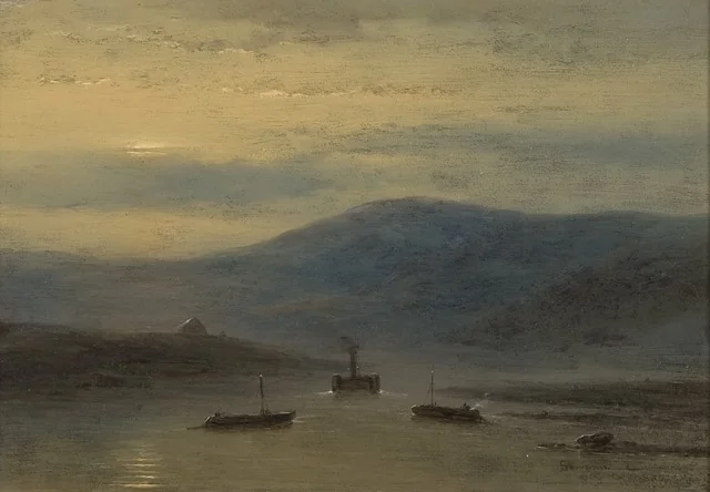 'Souvenir du Rhin', detail
