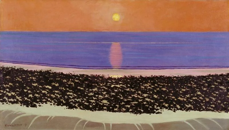 Coucher de soleil. Villerville, detail