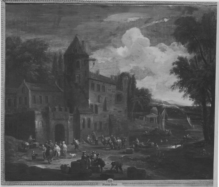 Landschaft italienischen Charakters, detail