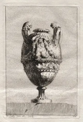 Suite of Vases:  Plate 27, by Jacques François Saly, 1746