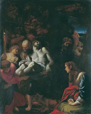The Burial of Christ, by Annibale Carracci, oil, 1598