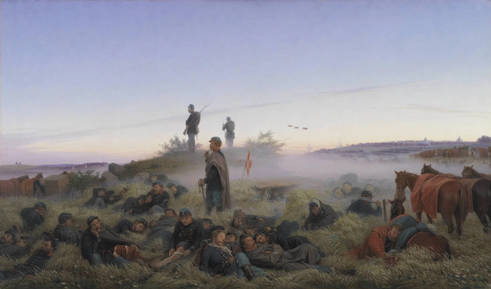 The Morning After the Battle of Isted 25 July 1850, detail