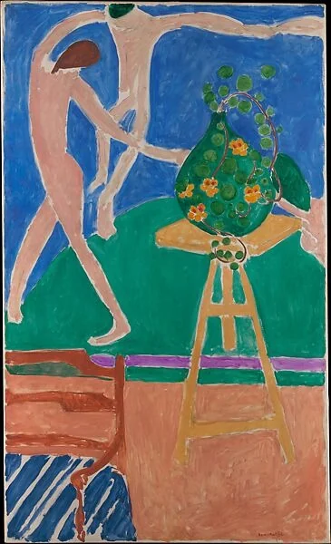 Nasturtiums with the Painting "Dance" I, detail