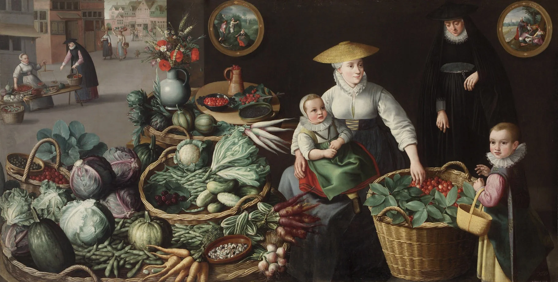 Gemüsemarkt (Juli-August), detail