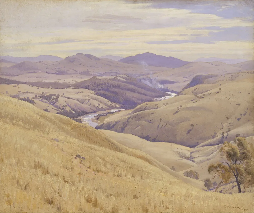 Weetangera, Canberra, by Elioth Gruner, oil, 1937