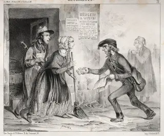 Actualités:  Gare la Question d'Orient!, by Clémente Pruche, 1841