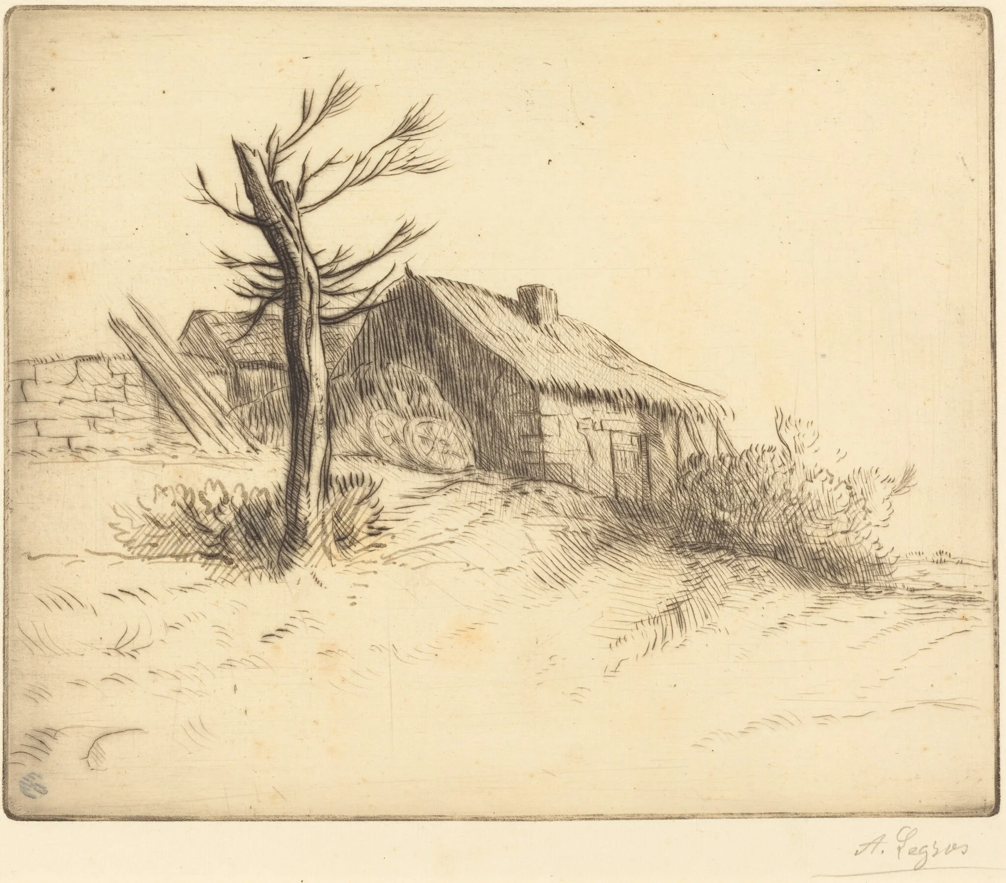 Thatched Cottage (Chaumiere), detail