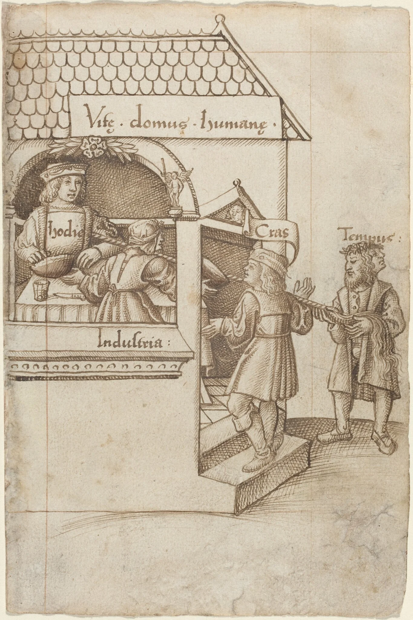 "Do Not Sit on the Grain Measure" [fol. 12 recto], detail