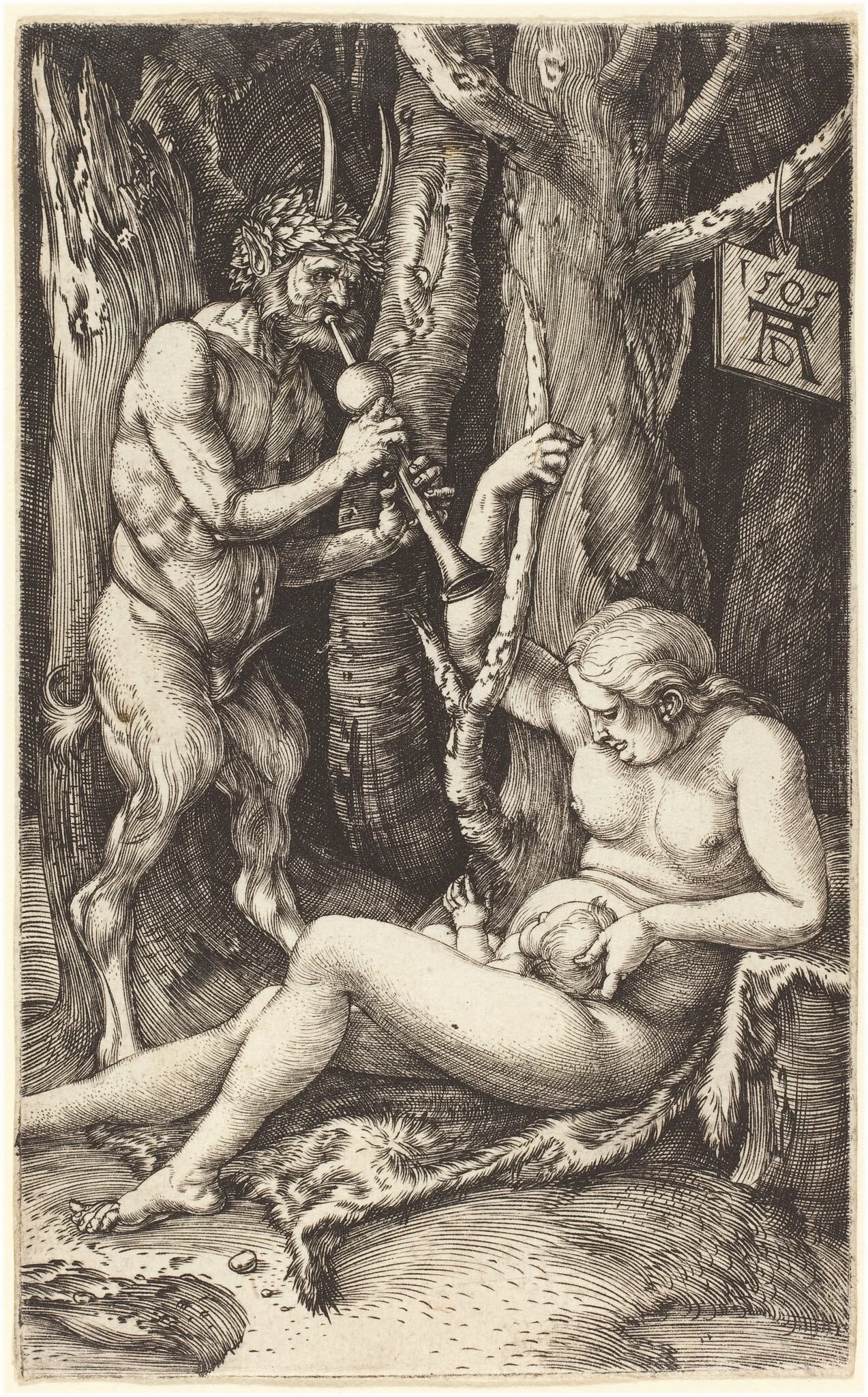 Satyr Family, detail