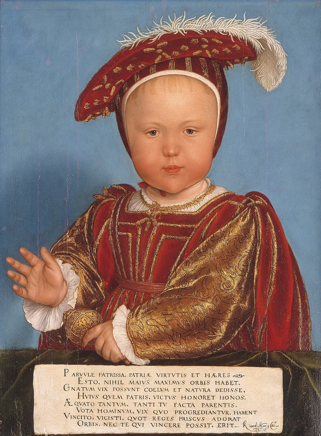 Edward, Prince of Wales, later King Edward VI, by Hans Holbein the Younger, oil, 1538