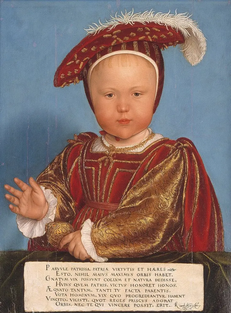 Edward, Prince of Wales, later King Edward VI, by Hans Holbein the Younger, oil, 1538