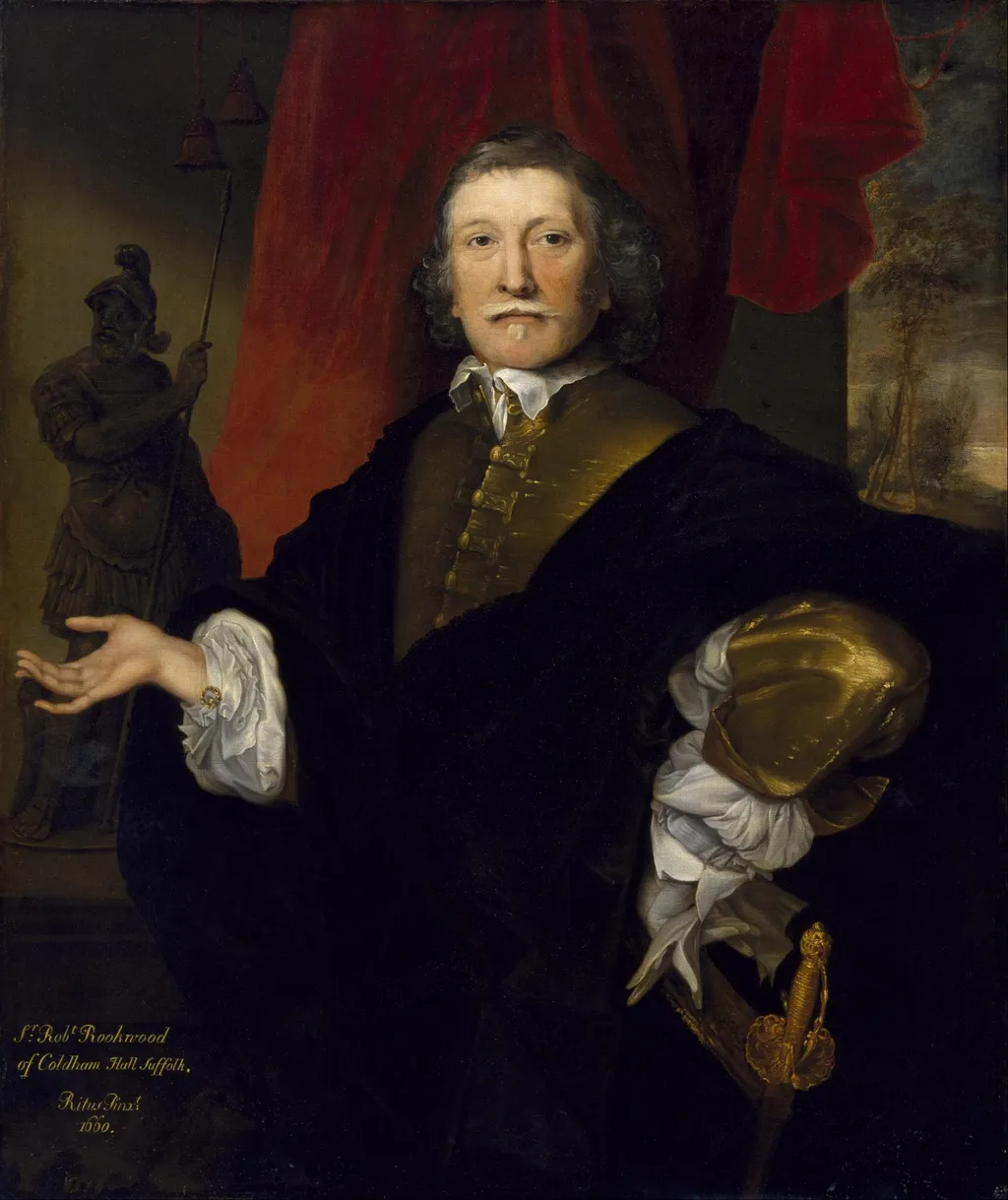 Sir Robert Rookwood, by John Michael Wright, oil, 1660